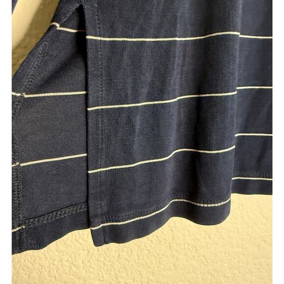 Chico's Travelers Top Women Medium Striped Long Sleeve Vacation Nautical Preppy - Picture 9 of 14